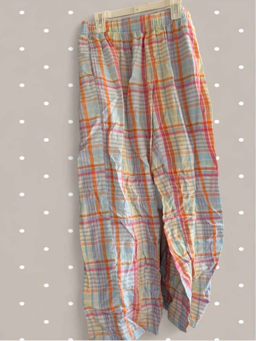 wild fable Pastel Plaid Cotton Pajama Pants - Pink, Orange, Yellow, Blue